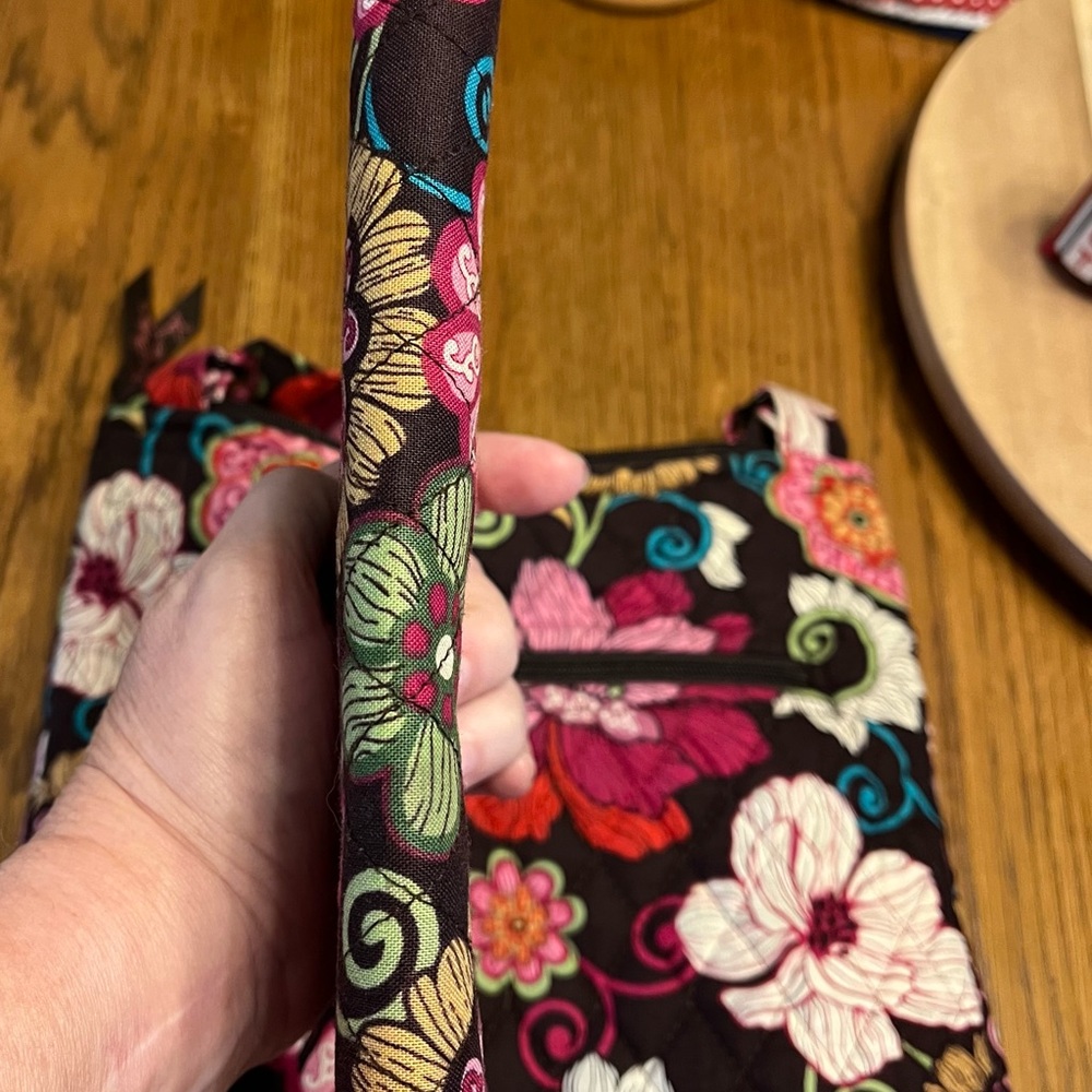 Vera Bradley “Mod Floral Pink” Quilted Women's Shoulder/Crossbody Bag and Wallet